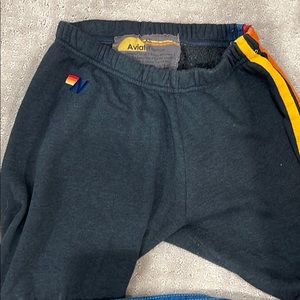 Aviator Nation 5 stripe sweatpants